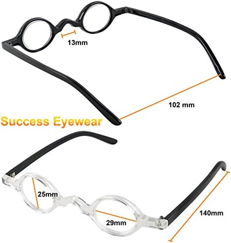 Очила за четене Success Eyewear, Комплект от 3 Пролетта на пантите, Професор, Ридеры за Мъже и Жени, Качествени, Модерни Очила за четене + 3,5