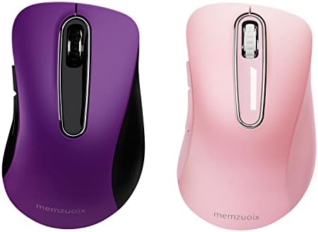 безжична Мишка memzuoix 2,4 G, Компютърни Мишки с резолюция от 1200 dpi, Безжична Безжична Мишка с USB приемник, Преносима Безжична