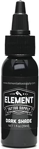 Element Tattoo Supply 3 Нюанса сиво мастило за измиване на татуировки по 1 мл на бутилирана вода