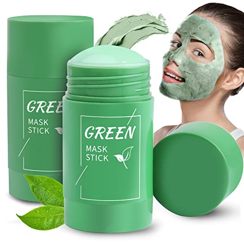 Маска за лице-стик ZIXSIRP със зелен чай, Средство за премахване на черни точки на зелена пръчка, за Дълбоко почистване на порите, хидратиране, освежаване на кожата за в
