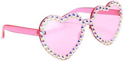 БЕЗЦЕННИ Дамски Слънчеви Очила Без Рамки във формата На Сърце, Прекрасни Слънчеви Очила за моминско парти,