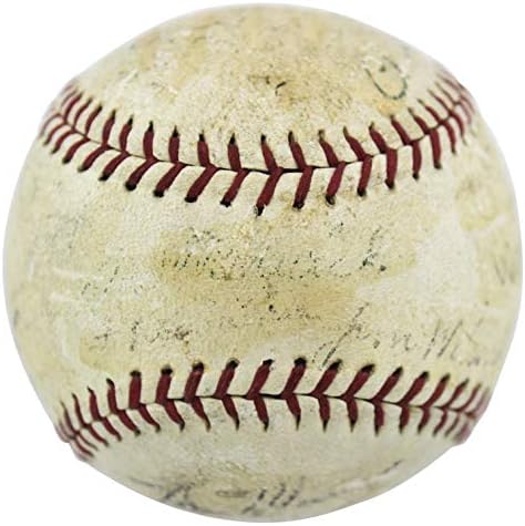 1935 Nl All Stars (22) Подписа договор с Онл бейсболистом Оттом Медвиком Хаббеллом Уэйнером PSA #S02327
