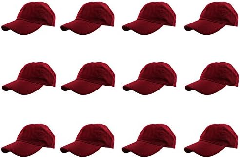 Бейзболни шапки Gelante От Памук, Обикновена, Празни, Регулируем Размер за търговия на Едро ПАРТИЯ, 12 опаковки