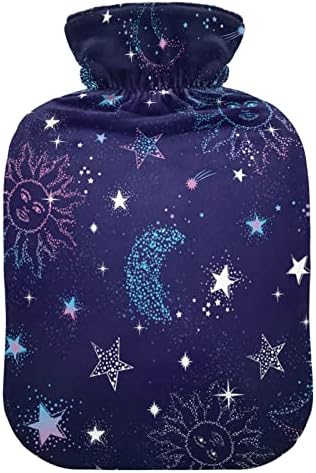 Бутилки с гореща вода с Капак Space Galaxy Чанта за топла вода за Облекчаване на болки, Артрит, Възпалени мускули, Чанта за Топла Вода 2 Литра