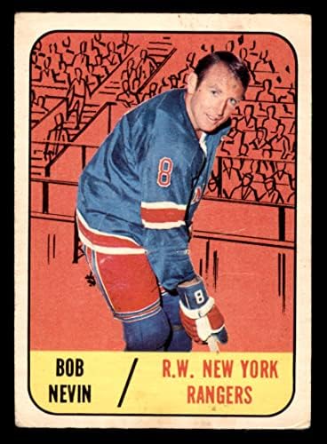 1967 Topps 28 Боб Невин Ню Йорк Рейнджърс-Хокей на лед (Хокей на карта) ДОБРИ Рейнджърс-Хокей на лед