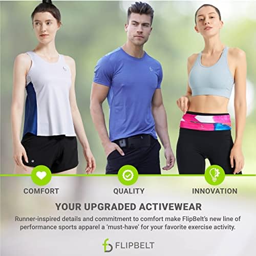 Спортна тениска за бягане FlipBelt, Мъжки блузи за фитнес и тренировки с къс ръкав, Бързосъхнеща, Спортно облекло, XS - XL