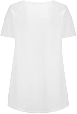 Тениска За Момичета С Къс Ръкав и Дълбоко V-образно деколте, Памучен Графична Хол, Средновековния Западен Топ, Тениски, Дамски Ри