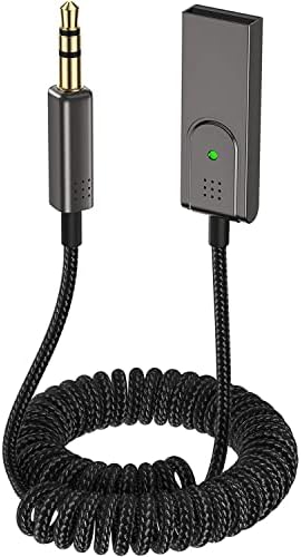 Адаптер Gotison Aux вход за Bluetooth 5.1, приемник, Bluetooth, 3.5 мм, за автомобил USB конектор 3,5 мм, Комплект
