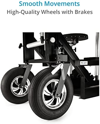 Професионален филм Гладиатор -Екшън-количка за филмовите дейци. Регулируема ширина на количка, седалка и предните колела.
