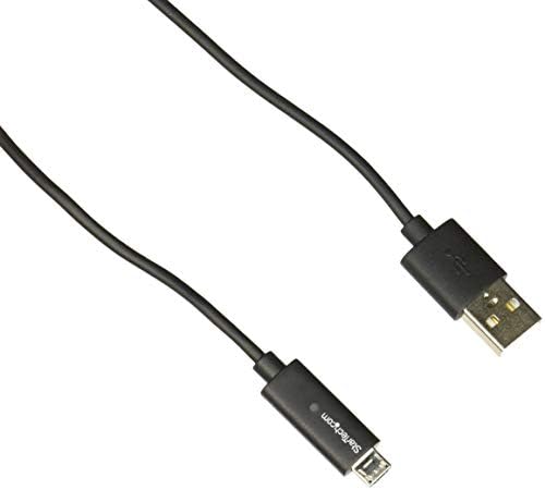 StarTech.com кабел USB-Micro USB с дължина 1 м / 3 фута с led подсветка за зареждане, Кабел за зареждане M / M USB-Micro USB - Кабел за зарядно устройство USB (USBAUBL1M)