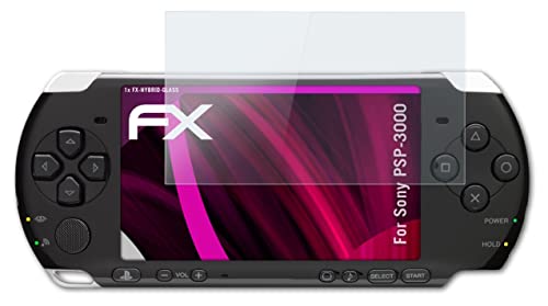 Защитно фолио за пластмаса стъкло atFoliX, съвместима с защитно фолио за стъкло Sony PSP-3000, защитно фолио за
