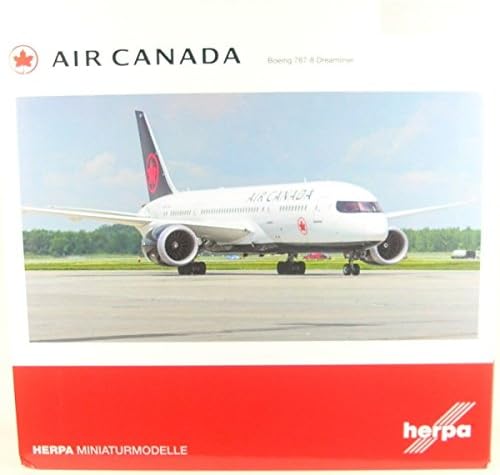 Самолет Herpa Air Canada Boeing 787-8 Dreamliner -Нови цветове 2017 г.- C-GHPQ Друга разрешително 558600, Многоцветен
