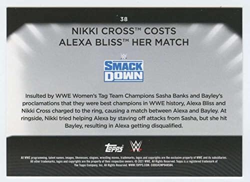 Търговската картичка Topps WWE Women ' s Division №38 от 2021 г. Ники Cross Борба