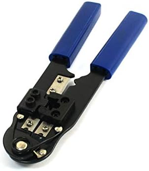 Aexit Blue Grip Специален Инструмент Многофункционален Конектор RJ-45 8P8C 7,9-инчов Мрежови Модулни Клещи За кримпване на ленти