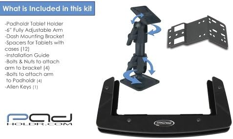 Комплект за арматурното табло премиум-клас Padholdr Social Series Tablet Dash Комплект за Honda Element 2003-2011 година на
