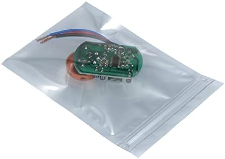 uxcell Антистатик Закрываемая Защитна чанта, 90x140 mm/3,5x5,5 инча, Защитно Антистатик чанта за Съхранение на твърд диск