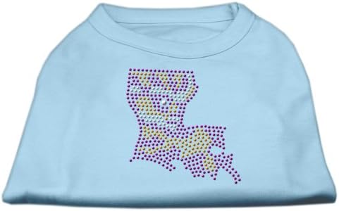 Риза Mirage Pet Products Louisiana С кристали, X-Small, Бледо-синьо