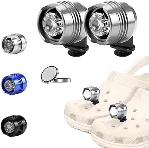 Led прожекторите от 2 теми за сабо Crocs, подобрена версия с клипсой устойчив креплении, монтиране на прожектори, за всички възрасти, Обувките Crocs с 3 режима на осветлени?