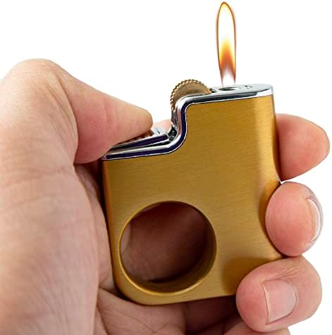 Метални Бутановые Запалки за Еднократна употреба, Малка Преносима Запалка с Околовръстен Катарама, Подарък за