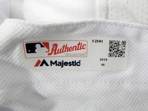 2019 Oakland A ' s Athletics Джеймс Каприелян # Освободен Бяла Риза 150 Р 536 - Използваните В игрите на Тениски, MLB