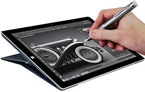 Navitech Grey Fine Point Цифров Активен Стилус, който е Съвместим с лаптоп-трансформером Lenovo Yoga 700 11 / Lenovo IdeaPad