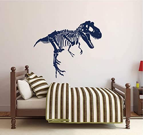 Голям Скелет Тираннозавра Етикети Животно Динозавър Vinyl Стикер на Стената за Детска Стая Декор Спални Винил YT2923