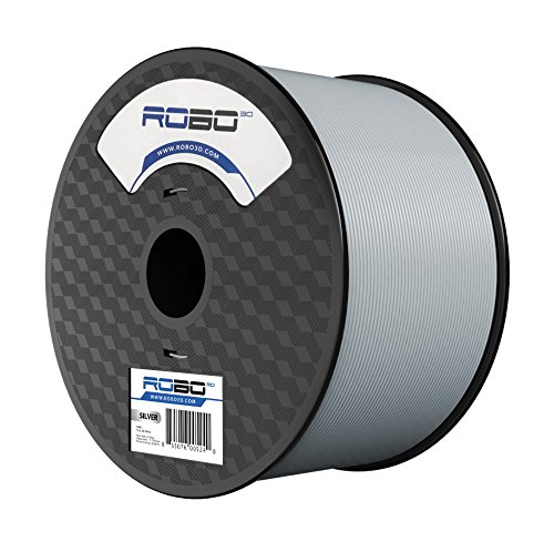 Конци за 3D-принтер ROBO 3D ABS, Бобини с тегло 1 кг, 1,75 mm +/- 0,05 mm, сребрист