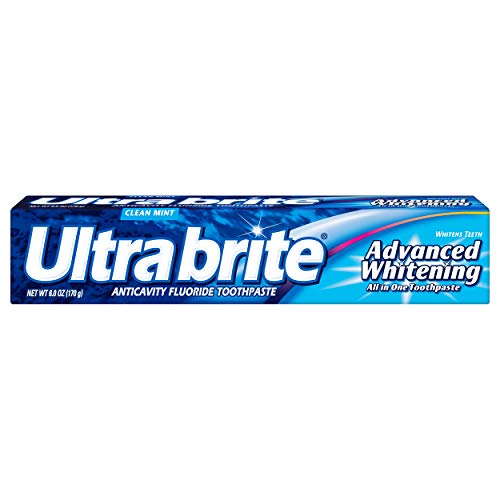 Избелваща паста за зъби Ultra Brite Advanced, Чиста Мента, 6 Унции