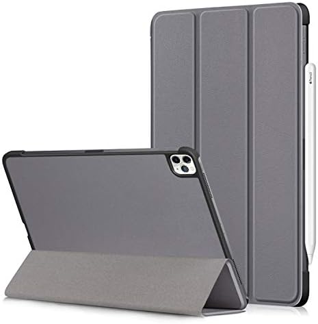 Калъф Gylint за iPad Pro 11 2020 г. и 2018 г., Защитен калъф-стойка, Съвместима с режим на автоматично сън/събуждане Сив