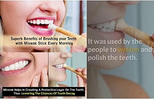 Кастел Роял Натурален Мисвак (sewak) четка за Зъби с дъвченето пръчка Peelu за по-бели зъби (3)