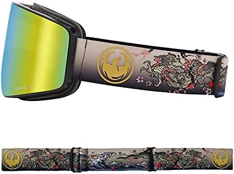 Мъжки слънчеви очила Dragon Snowgoggles PXV с бонус лещи - Edo с ионом злато Lumalens + Lumalens Светло розово, среден, (бонус PXV)