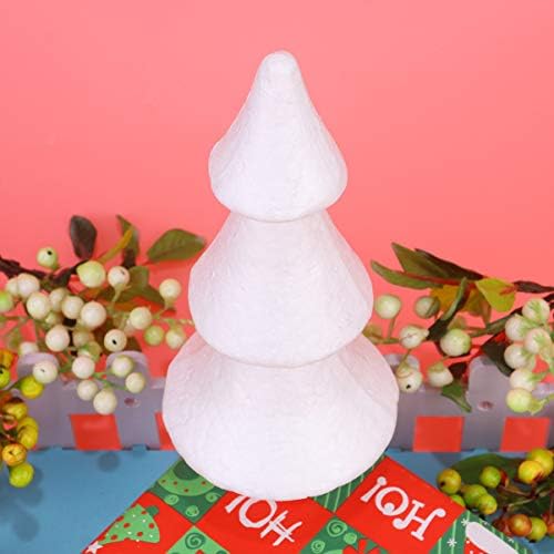 VALICLUD 2 елемента Пяна за Бродерия Коледно Дърво, Бял Полистирен Топки Коледа Занаят Форма От Стиропор САМ Занаят Моделиране