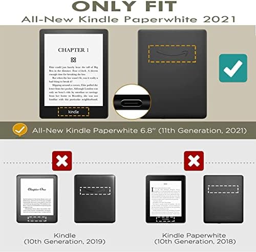 Калъф за електронни книги Paperwhite 11-то поколение 2021, съвместим с 6,8 Kindle Paperwhite е на 11-то поколение, Красив
