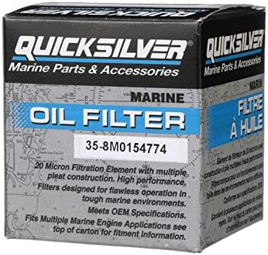 Маслен филтър Quicksilver 8M0154774 за Различни Корабни двигатели