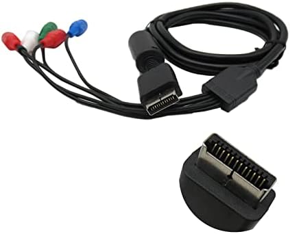 2 бр Компонент HDTV кабел с Висока Резолюция RCA AV Аудио-Видео за PS3 и PS2 Playstation