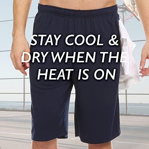 Спортни къси панталони за мъже - 4 Опаковки Мъжки спортни облекла, бързо съхнещи Баскетболни Шорти - Тренировка, Фитнес зала, Джогинг