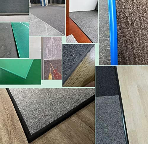 Къса лента на пода на Самозалепващи Ръба на Килима от PVC, черно-бели, Сиво Синьо-Зелени Безшевни Преходни ленти за