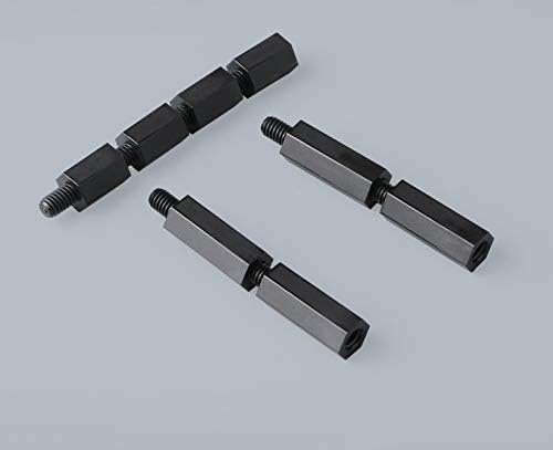 Винт 30/20/10 бр. M3L + 6 мм Резба Черно Разделительный Винт за Пластмаса за дънната платка PCB Фиксирана Найлон Распорная-часова - (Размер: M4X35MM-6 мм и 10 бр.)
