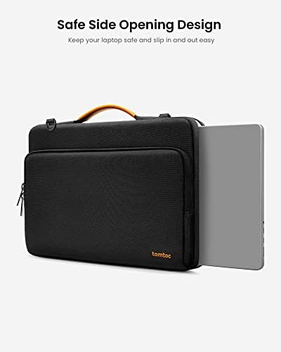 Защитна чанта за лаптоп tomtoc 360 през рамо, за да 15,6-инчов Lenovo IdeaPad Gaming 3, слот на лаптоп Acer Nitro 5 / HD IPS