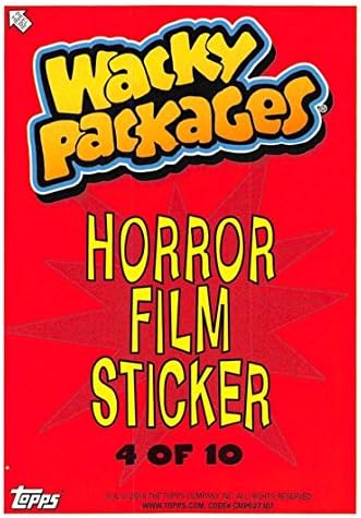 2018 Topps Чалнат пакети Go to the Movies Етикети за филми на ужасите 4 Търговска картичка Smellboy в В (почти ментовото