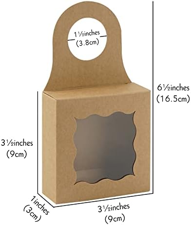 ReignSword 30 Опаковки Винена Закачалки Празна Кутия с Прозорец във формата на Вълни, Подвесная Кутия за изработка на