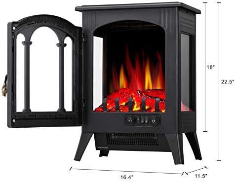 Инфрачервена Електрическа Камина печка R. W. FLAME, 16 Автономен Камина, нагревател, Реалистични Ефекти пламък,