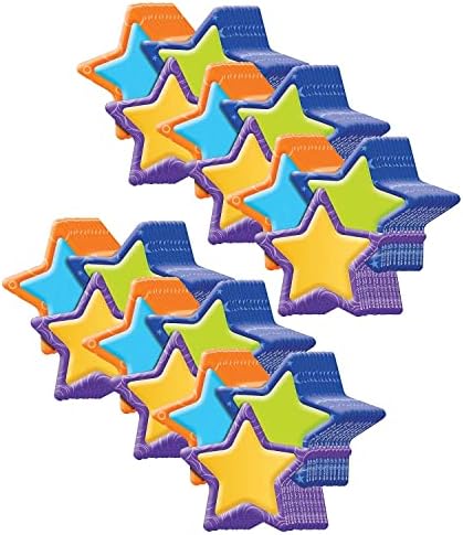 Хартиени изрезки Eureka Color My World Stars Разнообразни, 36 броя в опаковка, 6 опаковки (Eu-841005-6)