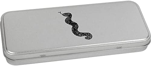 Лидице кутия за канцеларски материали Azeeda 'Змия', с метални панти / Кутия за съхранение (TT00191323)