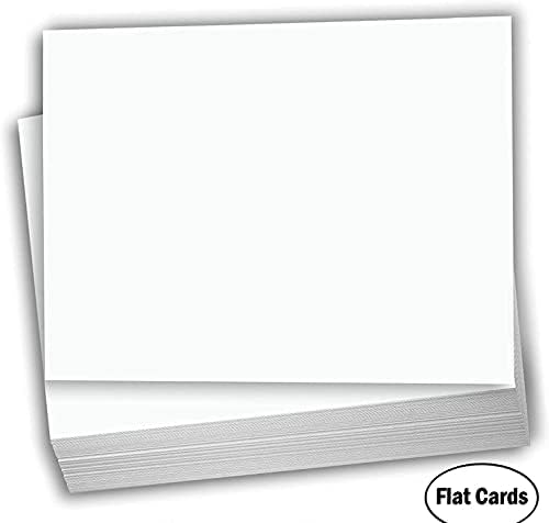 Плътна хартия от бял картон Hamilco - 5 x 7 инча, Формуляр за капаци тегло 120 килограма, 100 опаковки