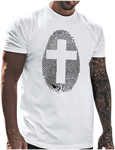 HDDK Мъжки Солдатские тениски с къс ръкав, Летни Тениски с отпечатъци от пръсти, Тениска с принтом Вярата