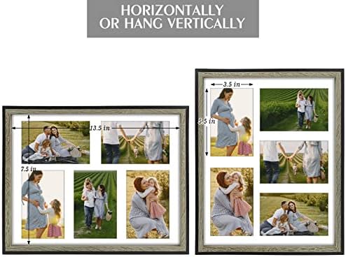Golden State Art, Комплект съдържа две рамки за снимки, матирана рамка 11x14 за 11x14 и матирана рамка 11X14 (5) 4 x6