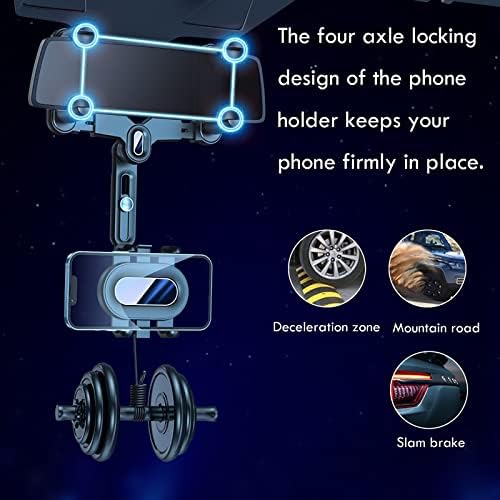 Закопчалка за телефон MNZGHLT за кола, Отточна тръба на шарнирна връзка и Плъзгаща се, на 360 ° стойка за телефона