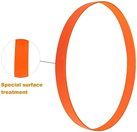 L ПРОДЪЛЖАВАЙТЕ да използвате 2 опаковки оранжеви полиуретанова гуми за ленточнопильных станове с Ширина 1 инча и диаметър 14 см с ниски нива на шум и дълъг живот.
