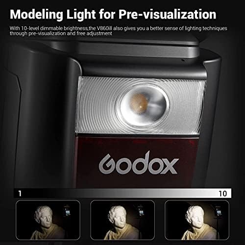 Светкавица GODOX V860III-N за фотоапарат Nikon Светкавица Speedlight Speedlite, 2,4 G HSS 1/8000 s спусъка